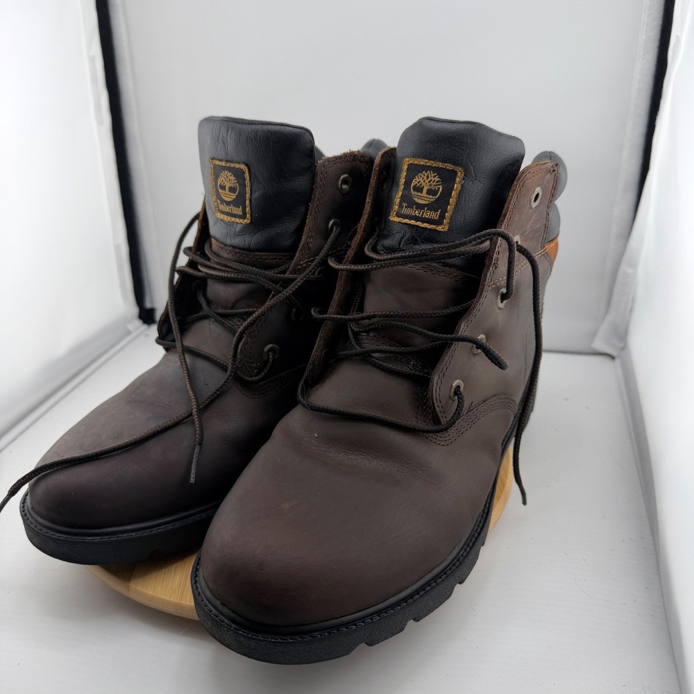 Timberland A1525 Hundreds Brown Leather Hiking Boots Boys 6 Mens 6 Womens 7.5